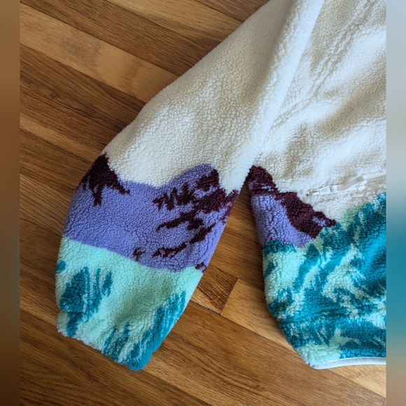 NWT Free People - Hit the Slopes - Sunrise Summit Ivory Combo - Sherpa Jacket - Picture 11 of 16